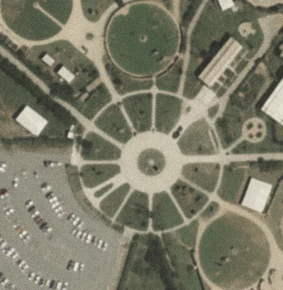 Aerial style map of the Regional Zoo grounds